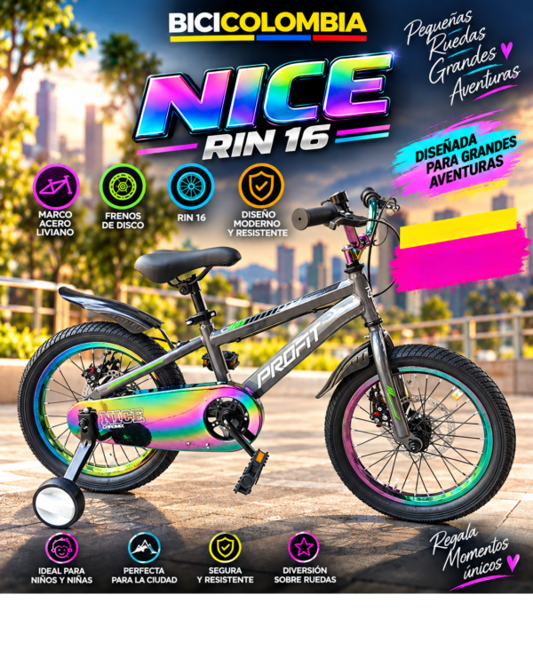Bicicleta Profit Nice Rin 16 Chromix
