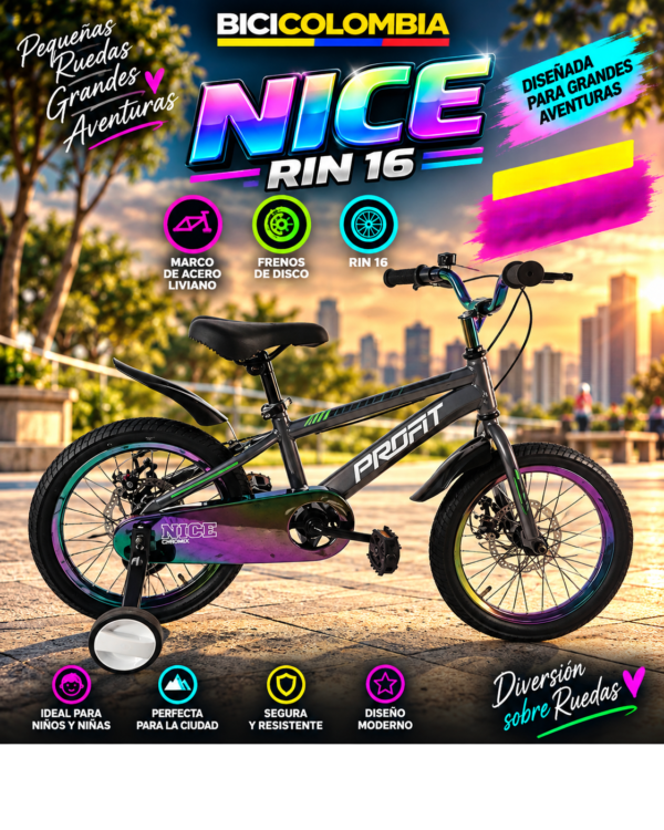 Bicicleta Profit Nice Rin 16 Chromix